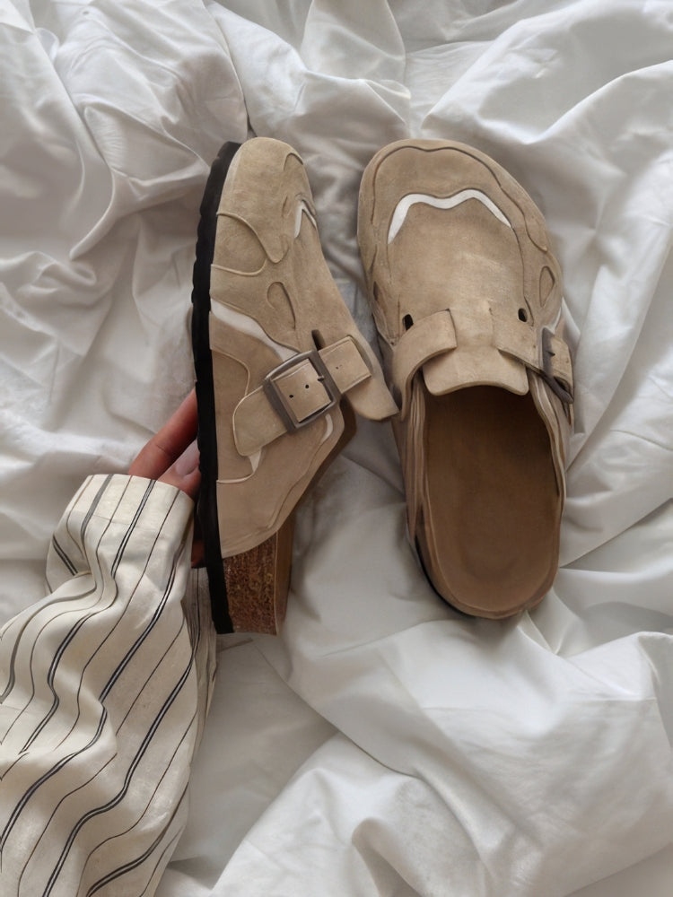 Faliste chodaki - DCRB Wavey Clogs - Army Green