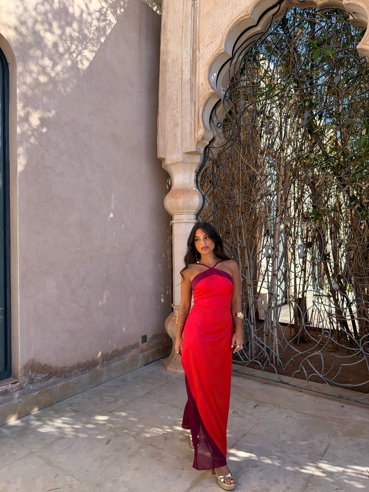 Oasis Dress in Red