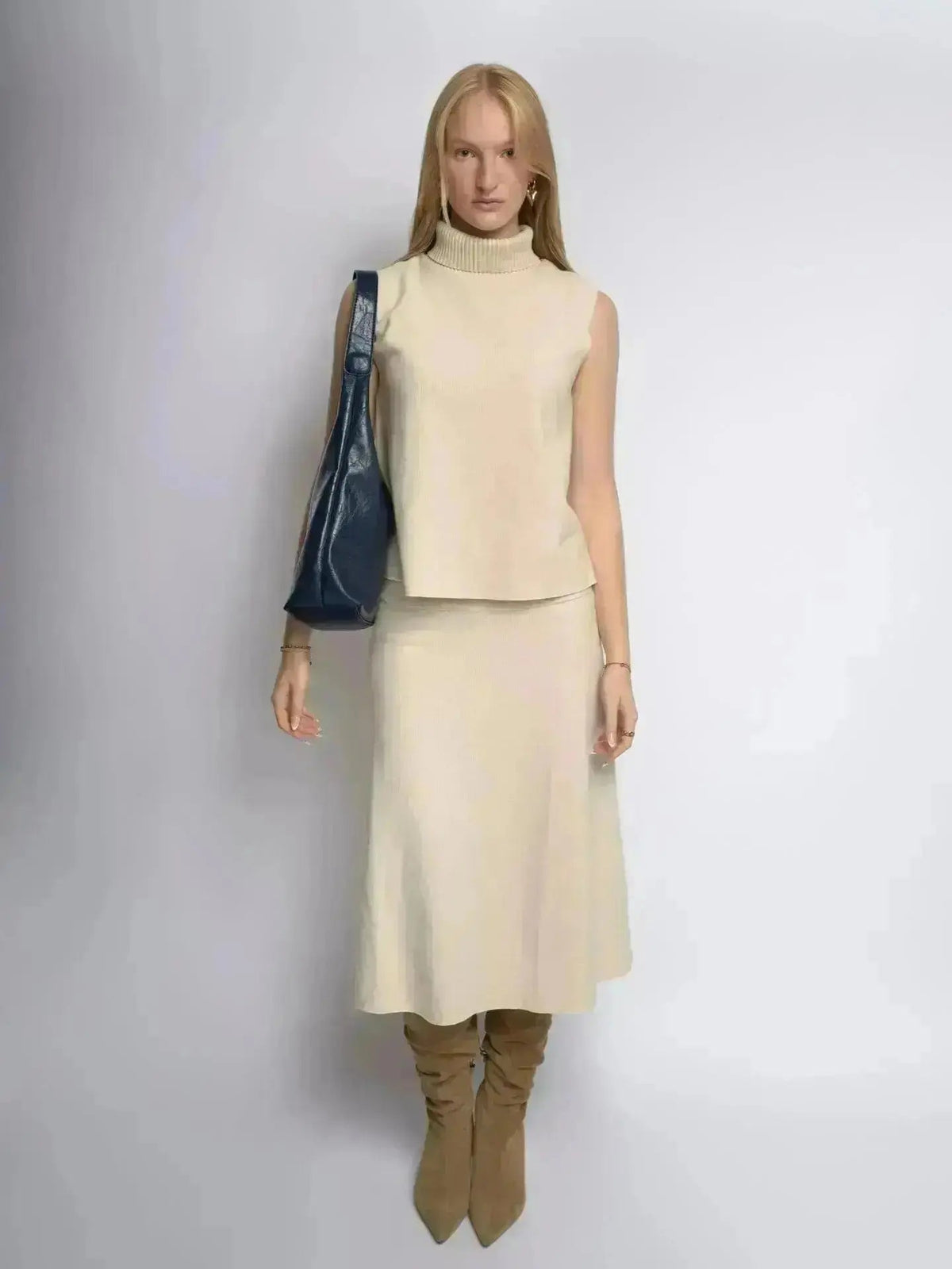 SKARLET | Postarzana Skórzana Torba Shopper
