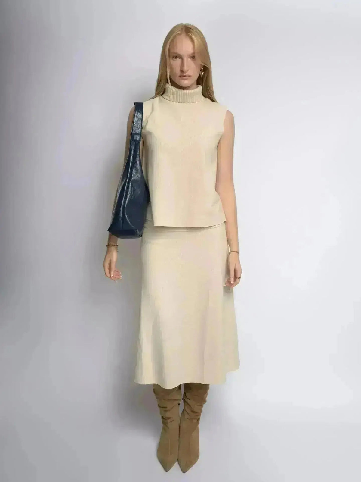 SKARLET | Postarzana Skórzana Torba Shopper