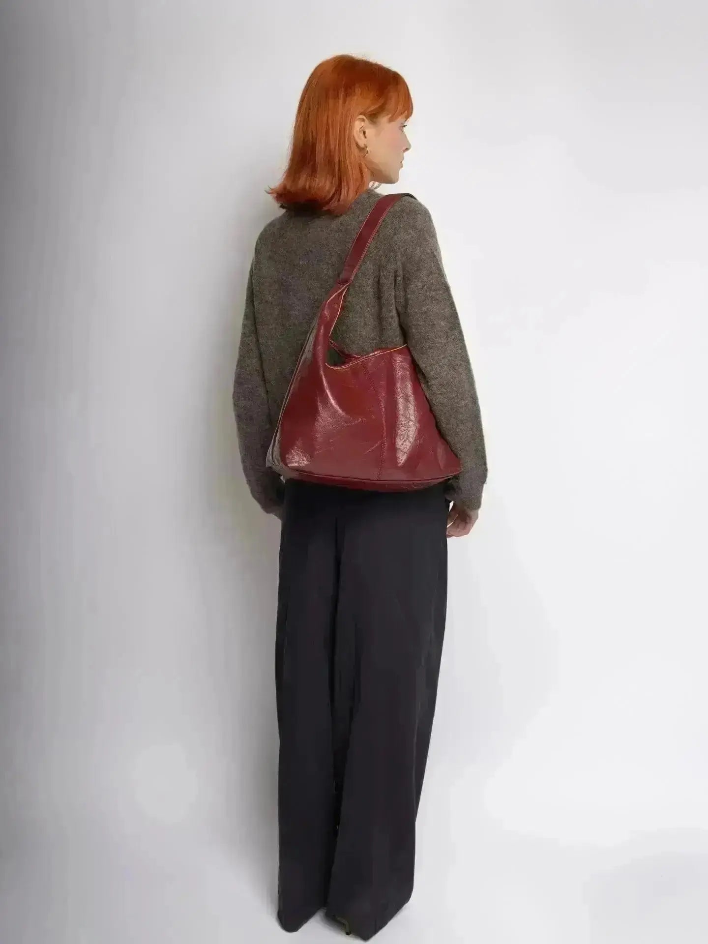 SKARLET | Postarzana Skórzana Torba Shopper
