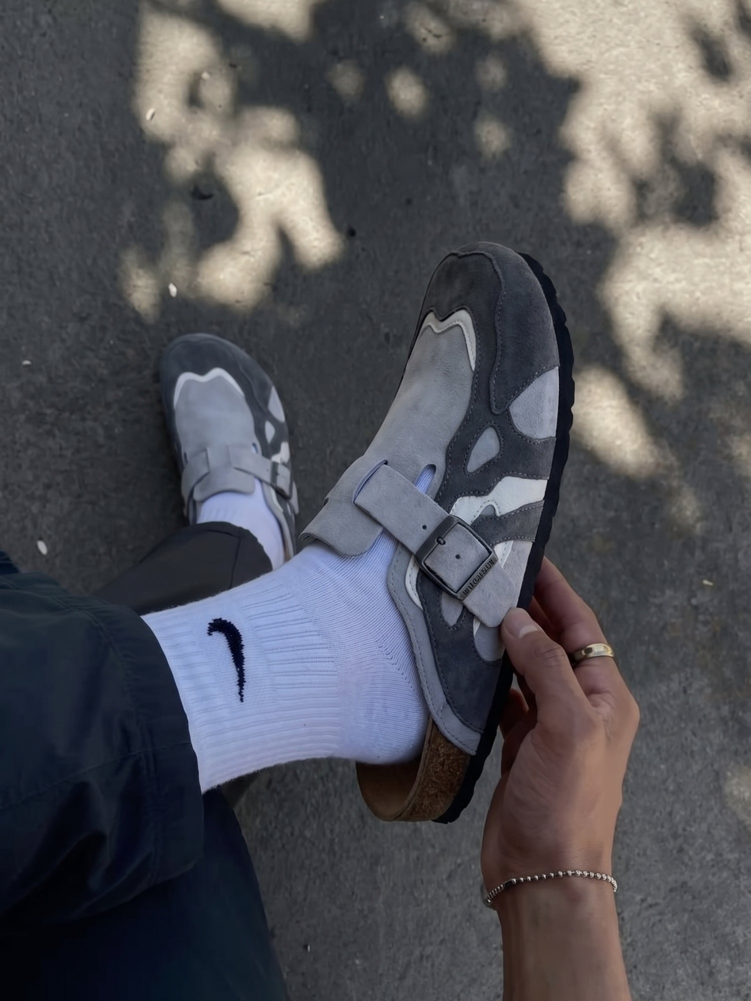 Faliste chodaki - DCRB Wavey Clogs - Ash Grey