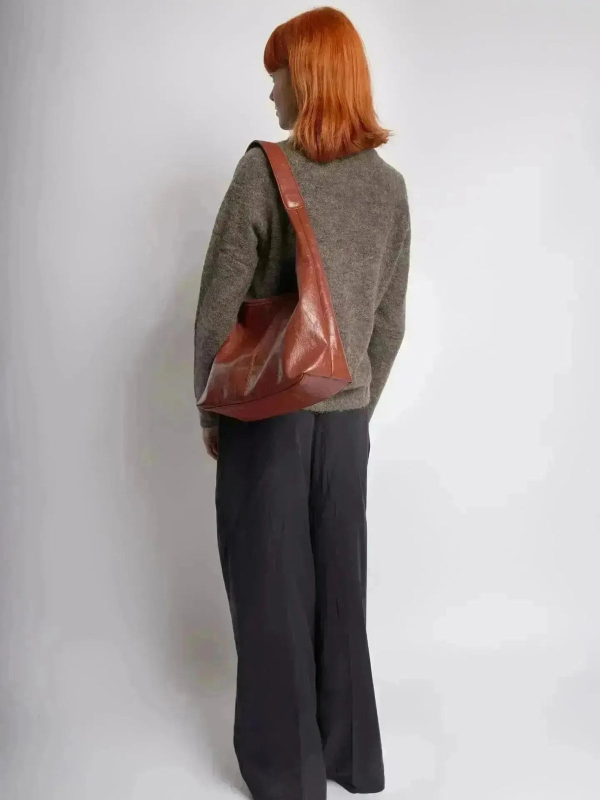 SKARLET | Postarzana Skórzana Torba Shopper