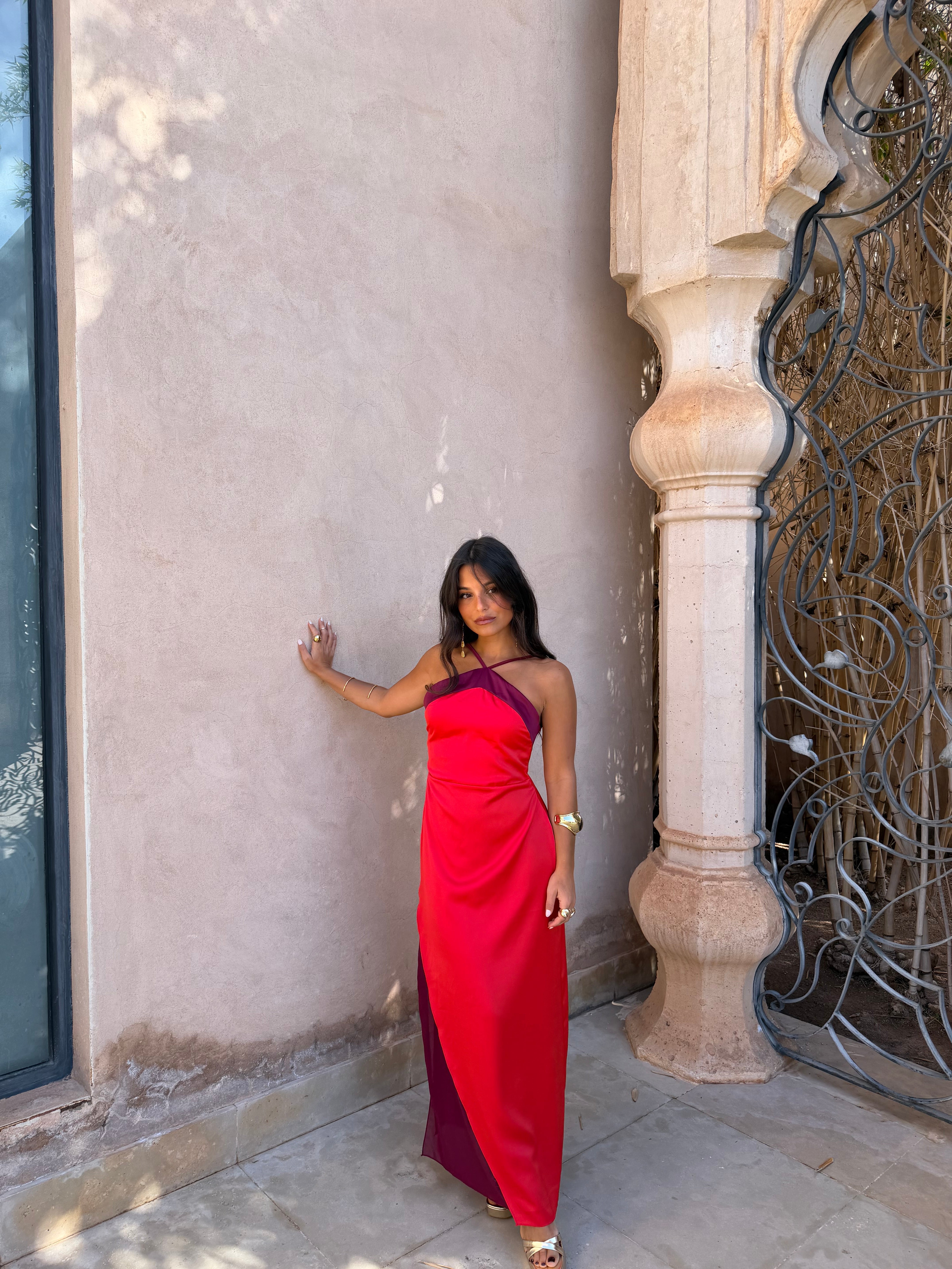 Oasis Dress in Red