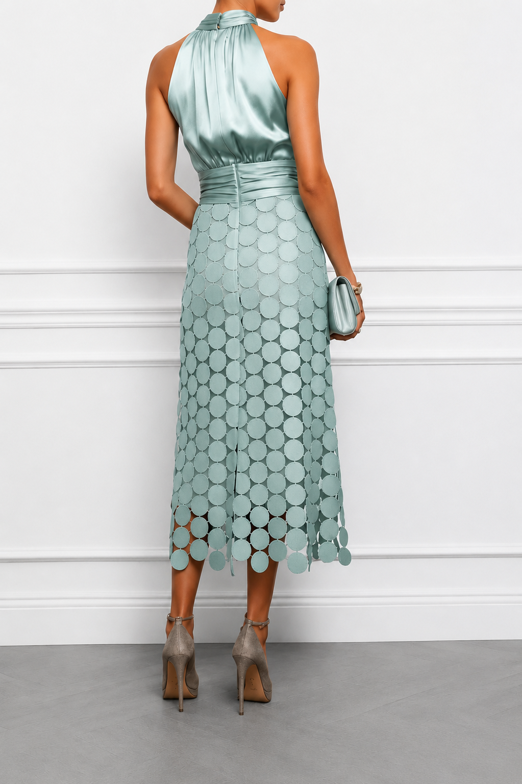 Elegancka sukienka midi Céline na ceremonię