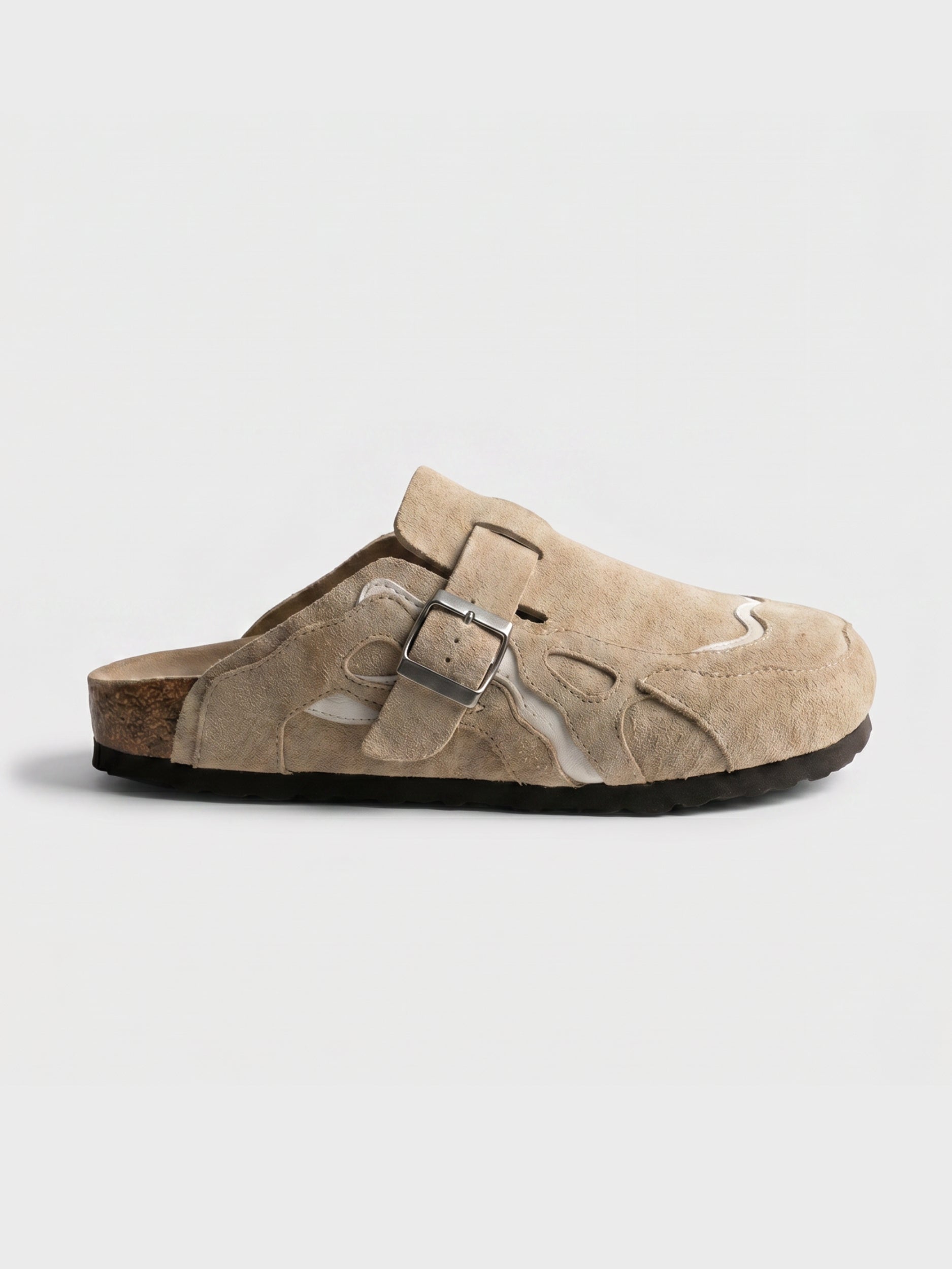 Faliste chodaki - DCRB Wavey Clogs - Beige