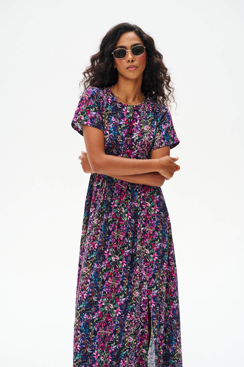 Bayberry maxi dress with open back