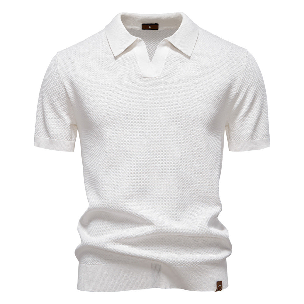 Elegancka koszulka polo z krótkim rękawem