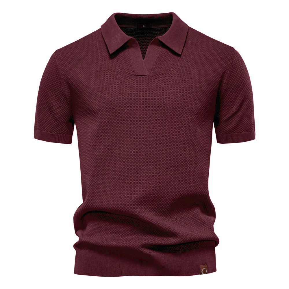 Elegancka koszulka polo z krótkim rękawem
