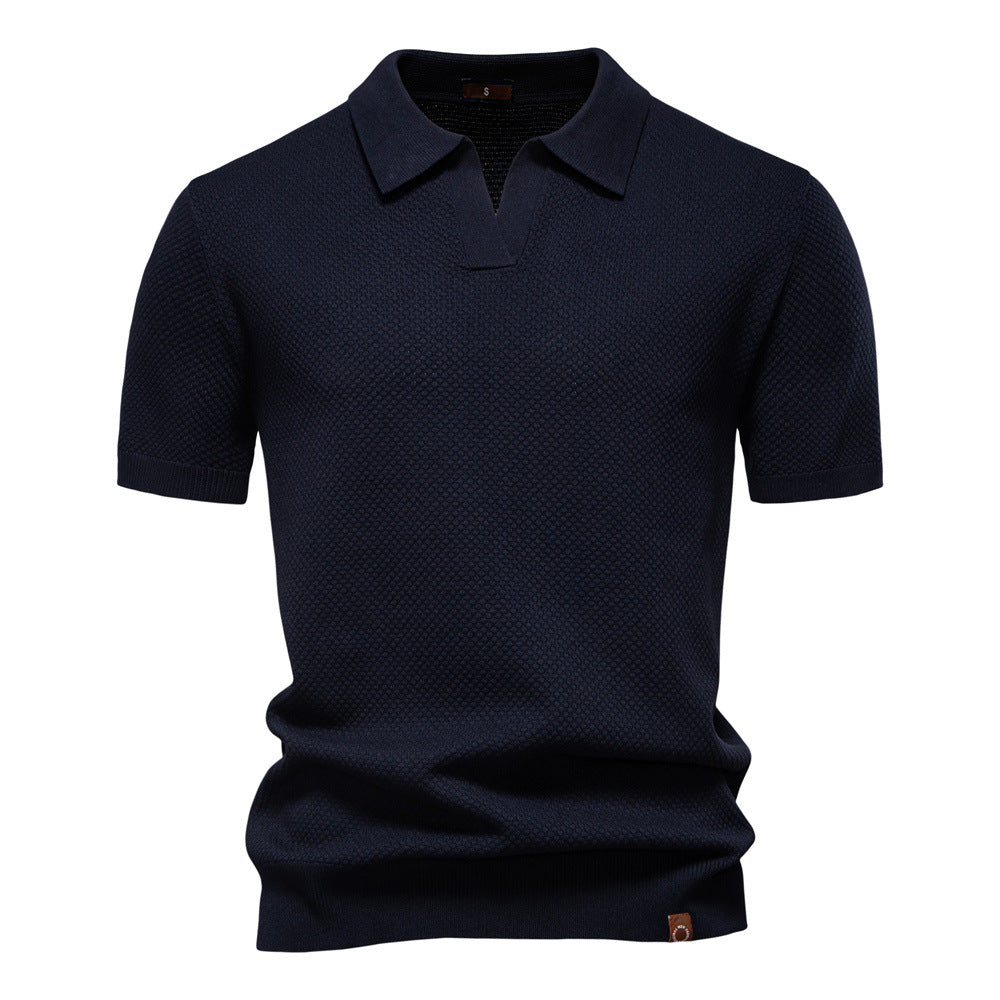 Elegancka koszulka polo z krótkim rękawem