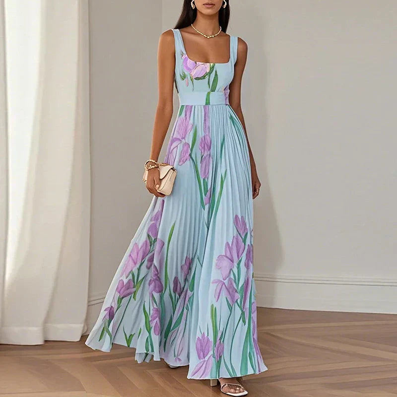 Oliwia | Kwiecista Sukienka Maxi A-Line