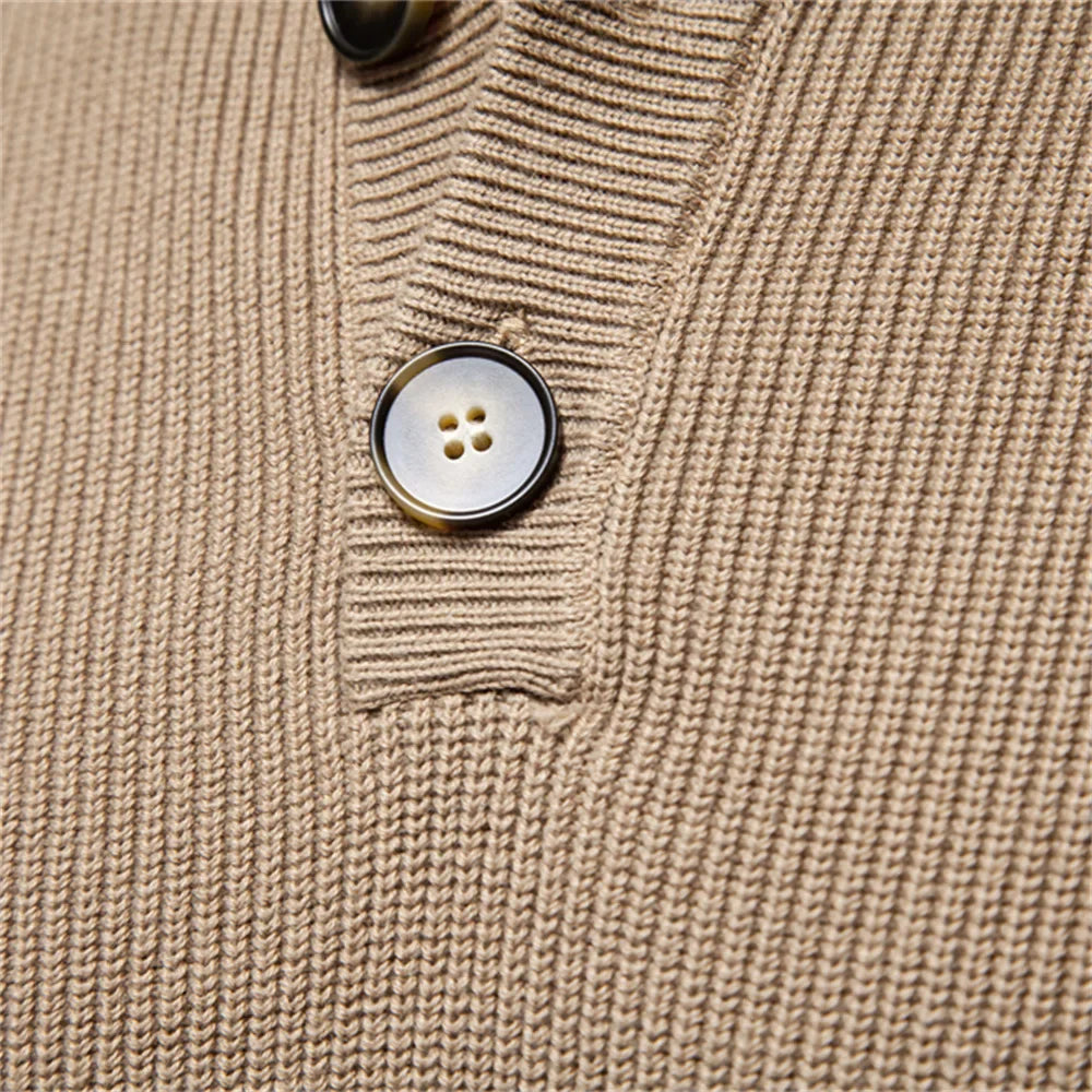Men's Button Knit Sweater