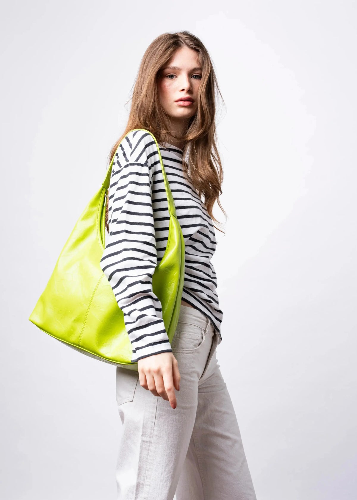 SKARLET | Postarzana Skórzana Torba Shopper