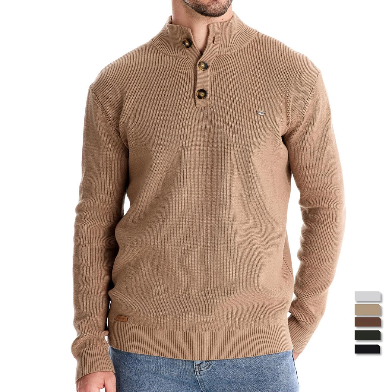 Men's Button Knit Sweater