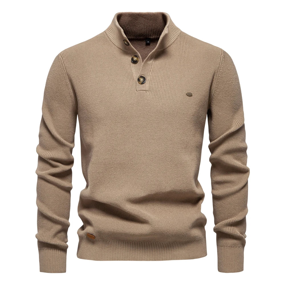 Men's Button Knit Sweater