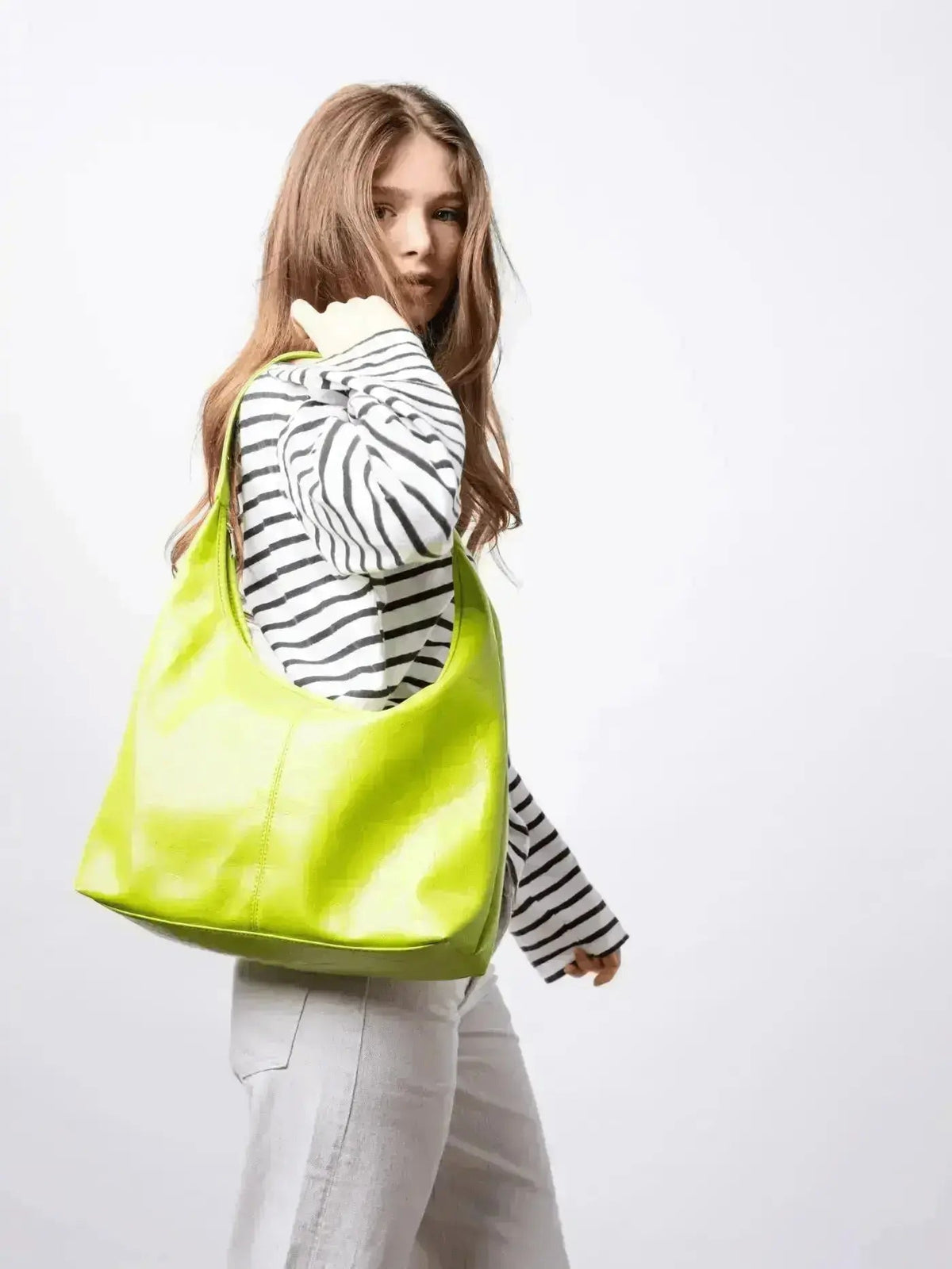 SKARLET | Postarzana Skórzana Torba Shopper