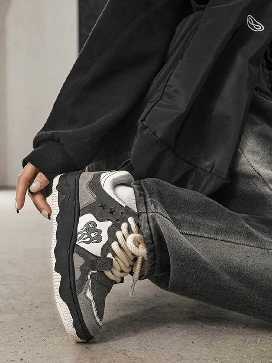 Sneakersy Retro w Serca