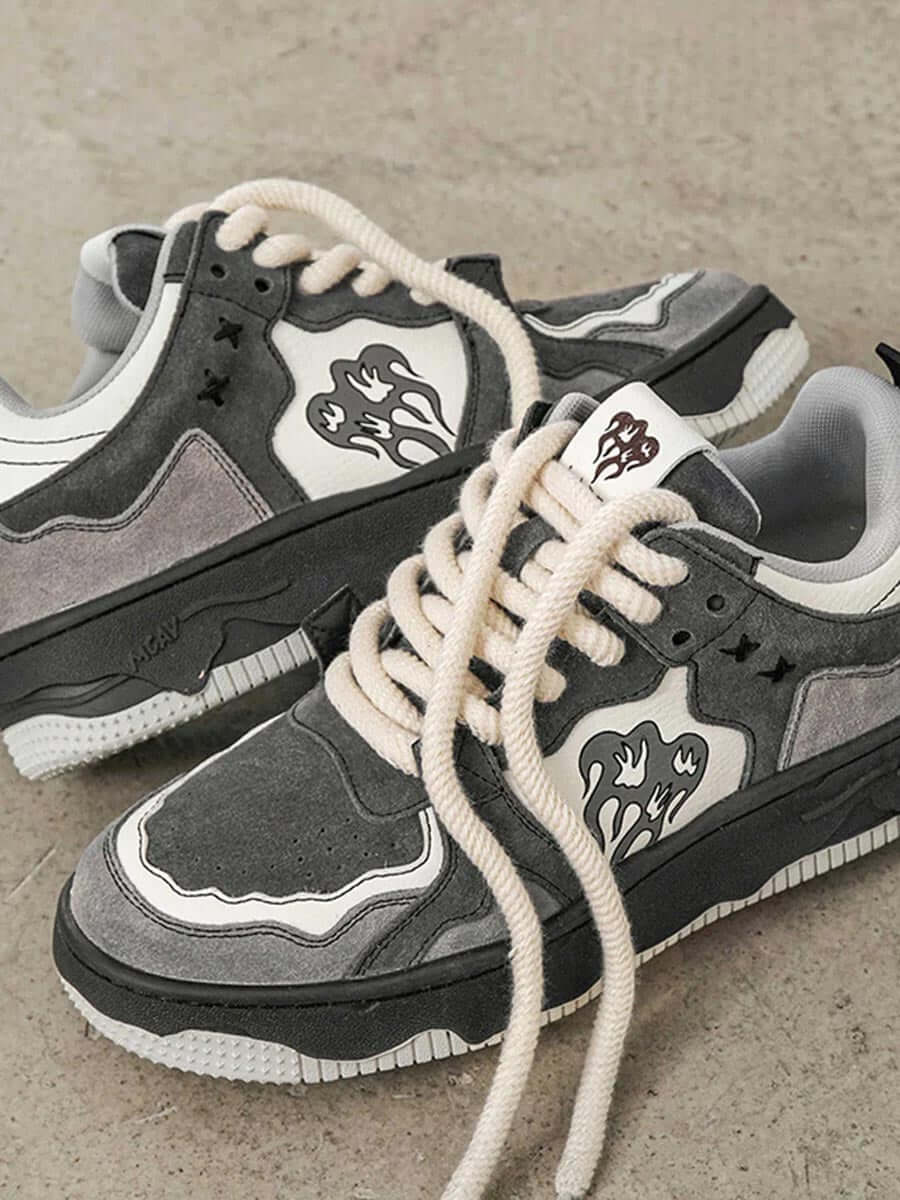 Sneakersy Retro w Serca