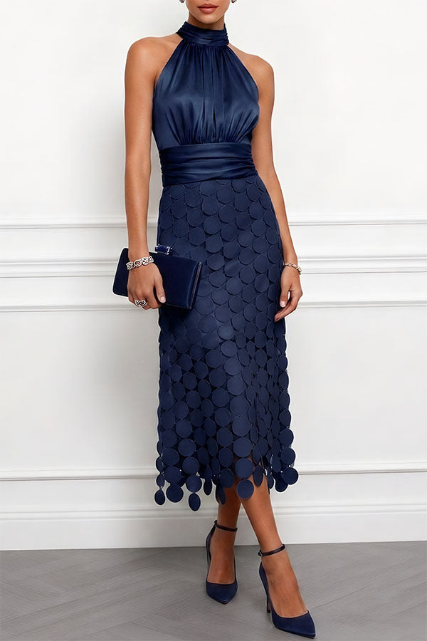 Elegancka sukienka midi Céline na ceremonię