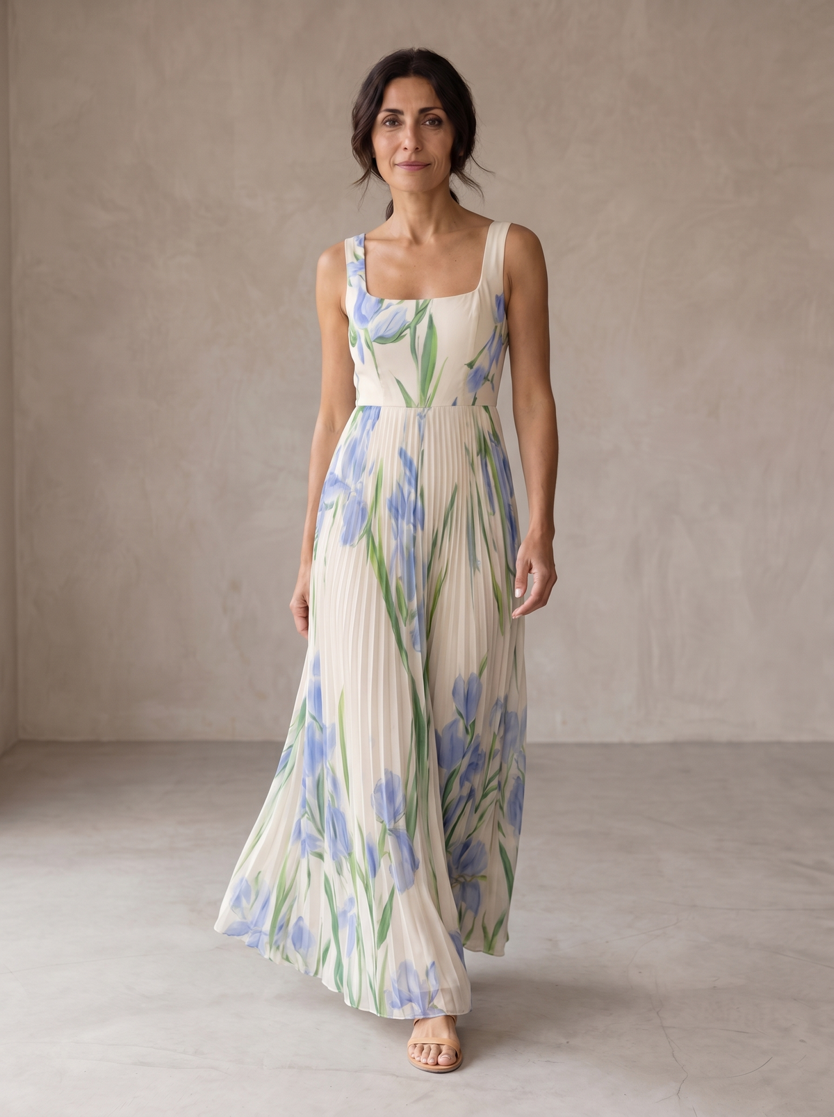 Oliwia | Kwiecista Sukienka Maxi A-Line