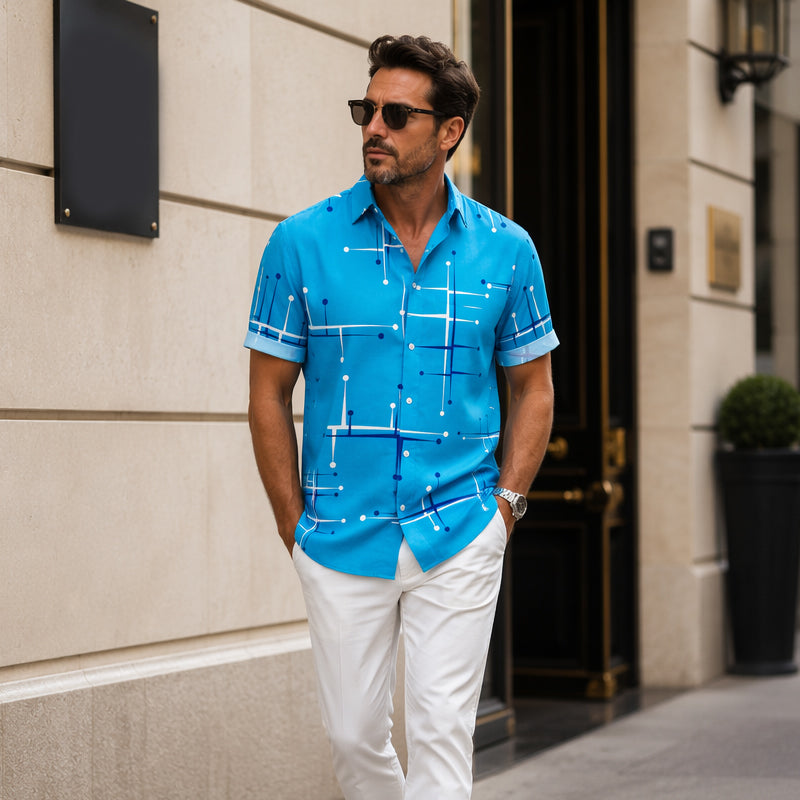 Men's Geometric Print Shirt
