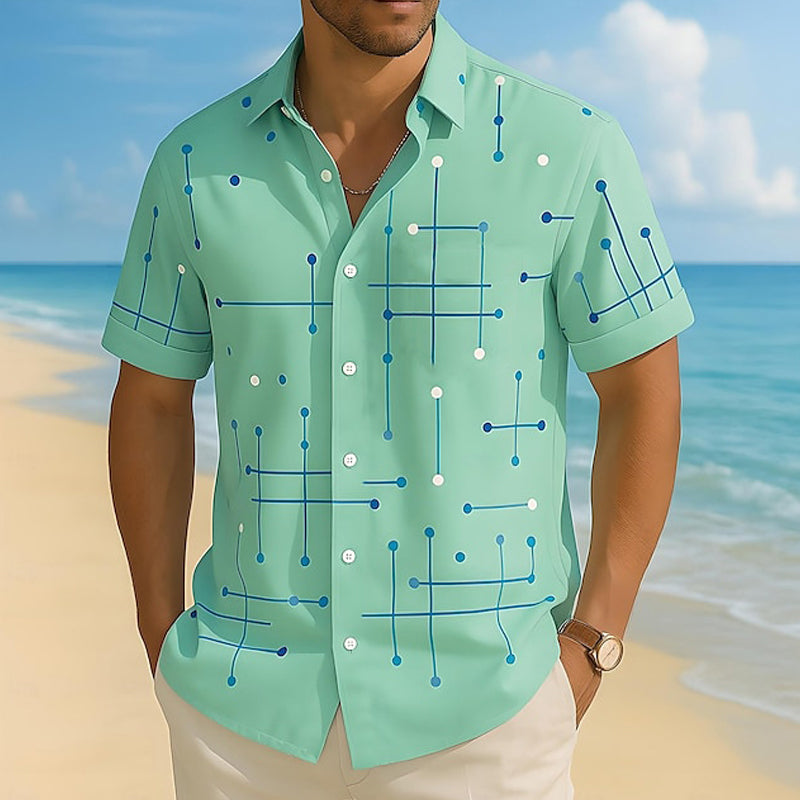 Men's Geometric Print Shirt