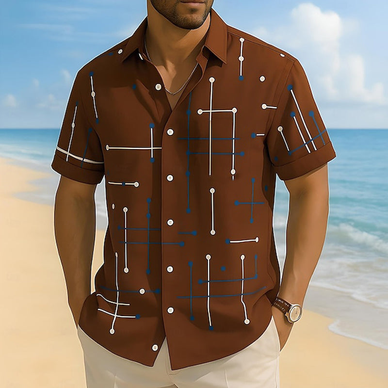Men's Geometric Print Shirt