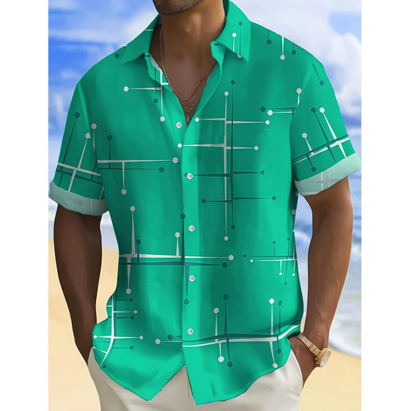 Men's Geometric Print Shirt